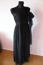 Długa Czarna Sukienka Maxi Wieczorowa #New Look MAXI