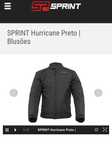 Vendo casaco de mota Sprint Huricane preto