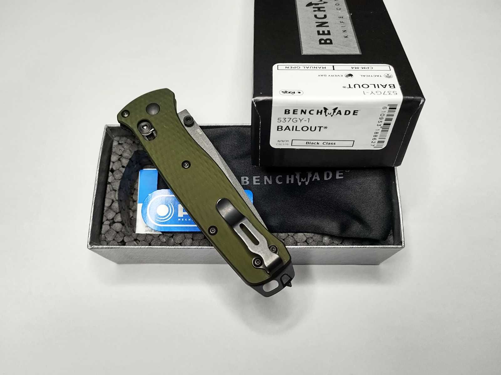 Нож Benchmade 537GY-1 Bailout M4 - Оригинал, USA