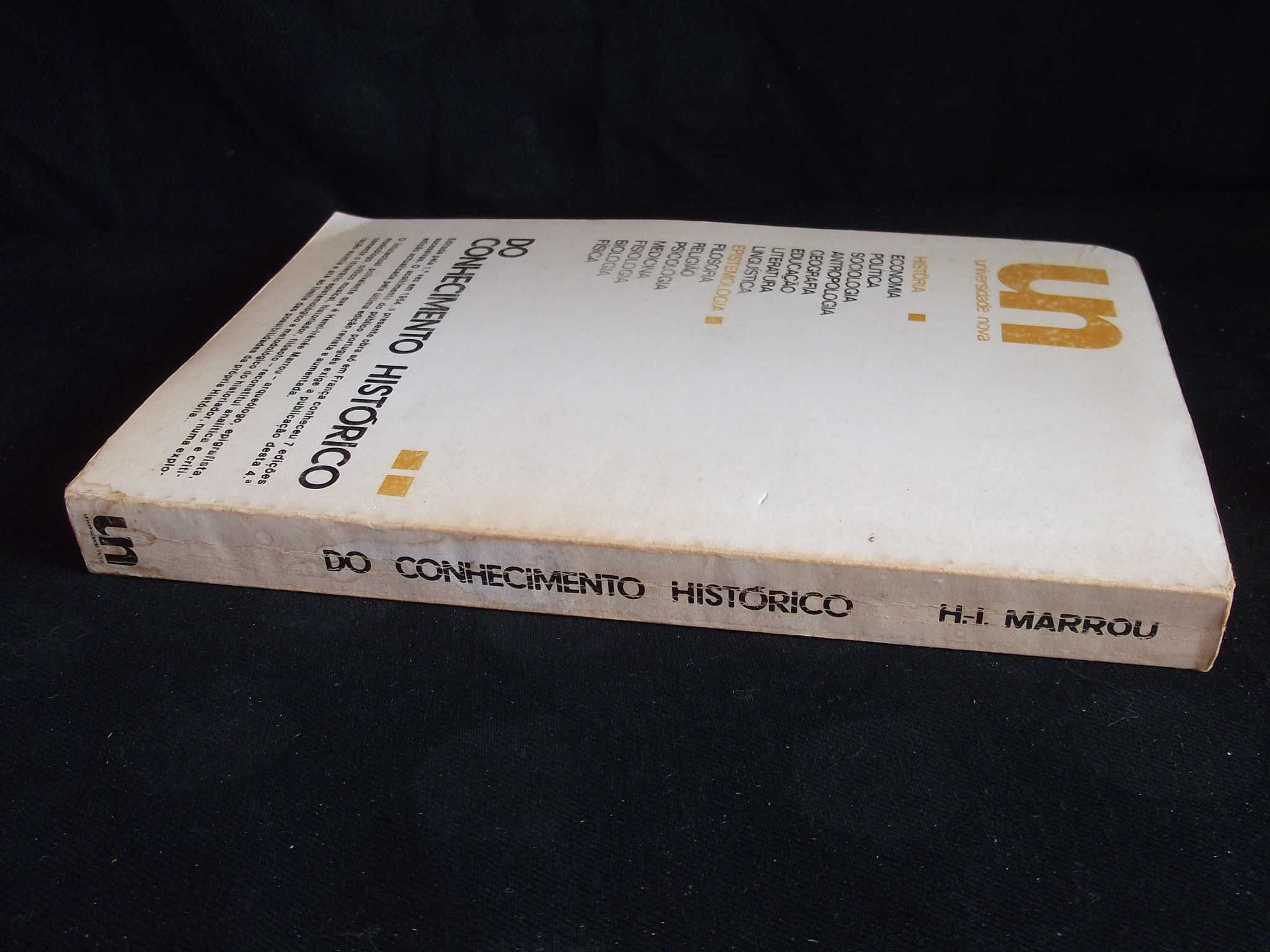 Livro Do conhecimento histórico Marrou Aster