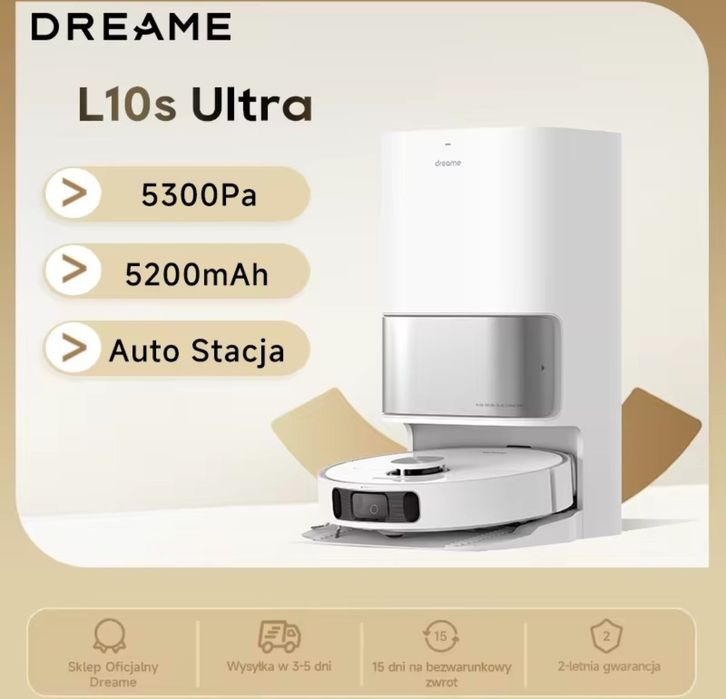Nieużywany robot sprzątający mopujacy Dreame L10s Ultra