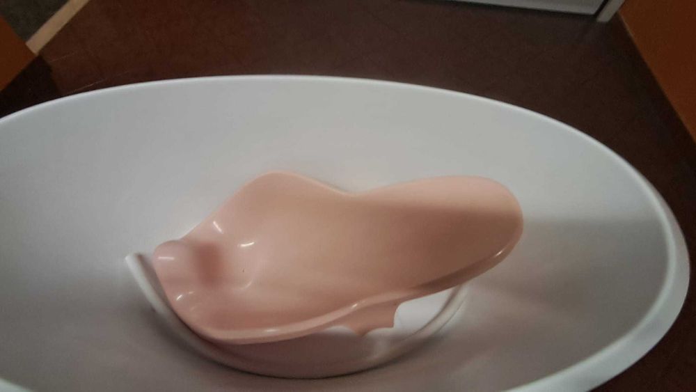 Banheira Luma Babycare + Assento Rosa | Como Nova | Oeiras