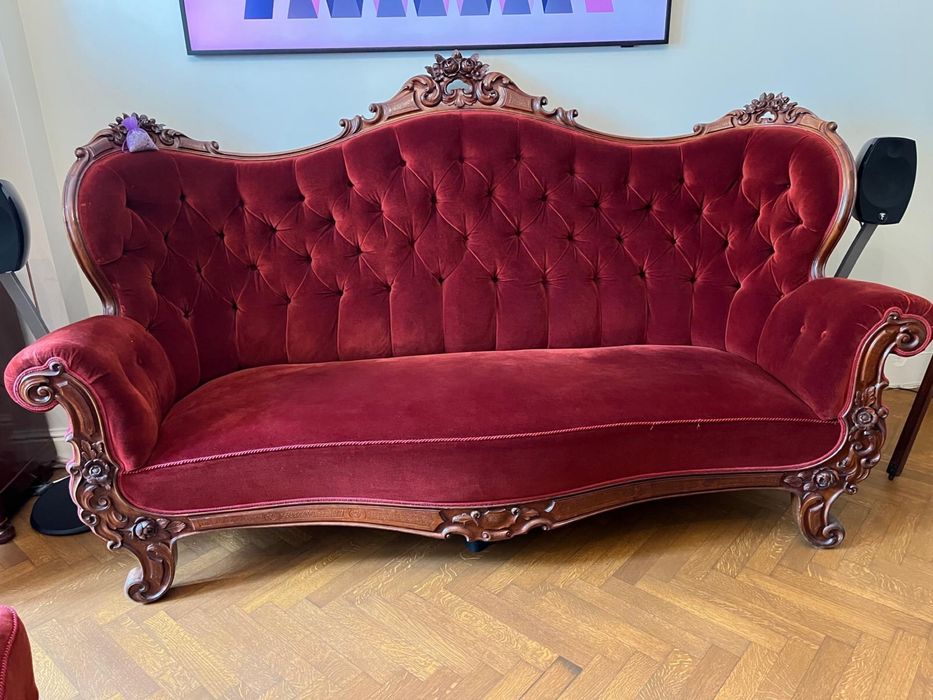 Przepiekny komplet mebli Ludwikowskich