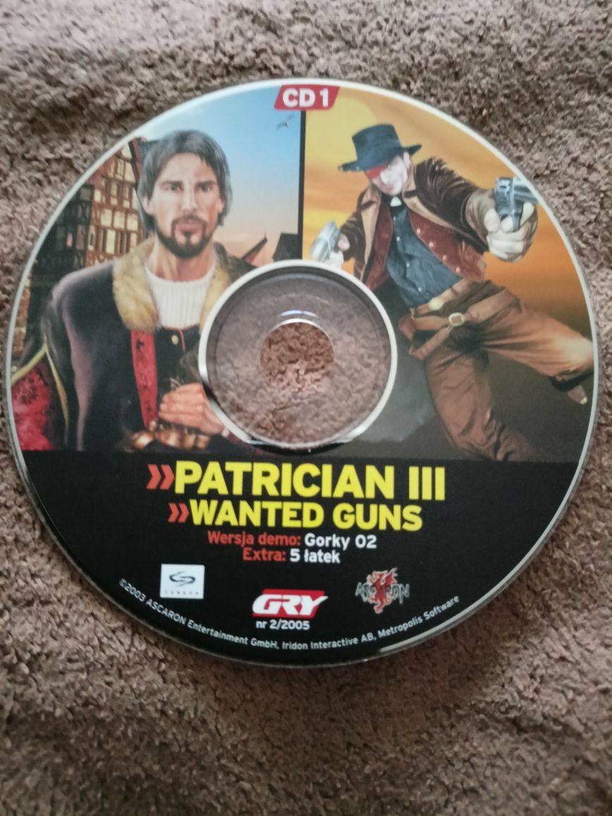 Patrician III, Wanted Guns Gry komputerowe na CD.