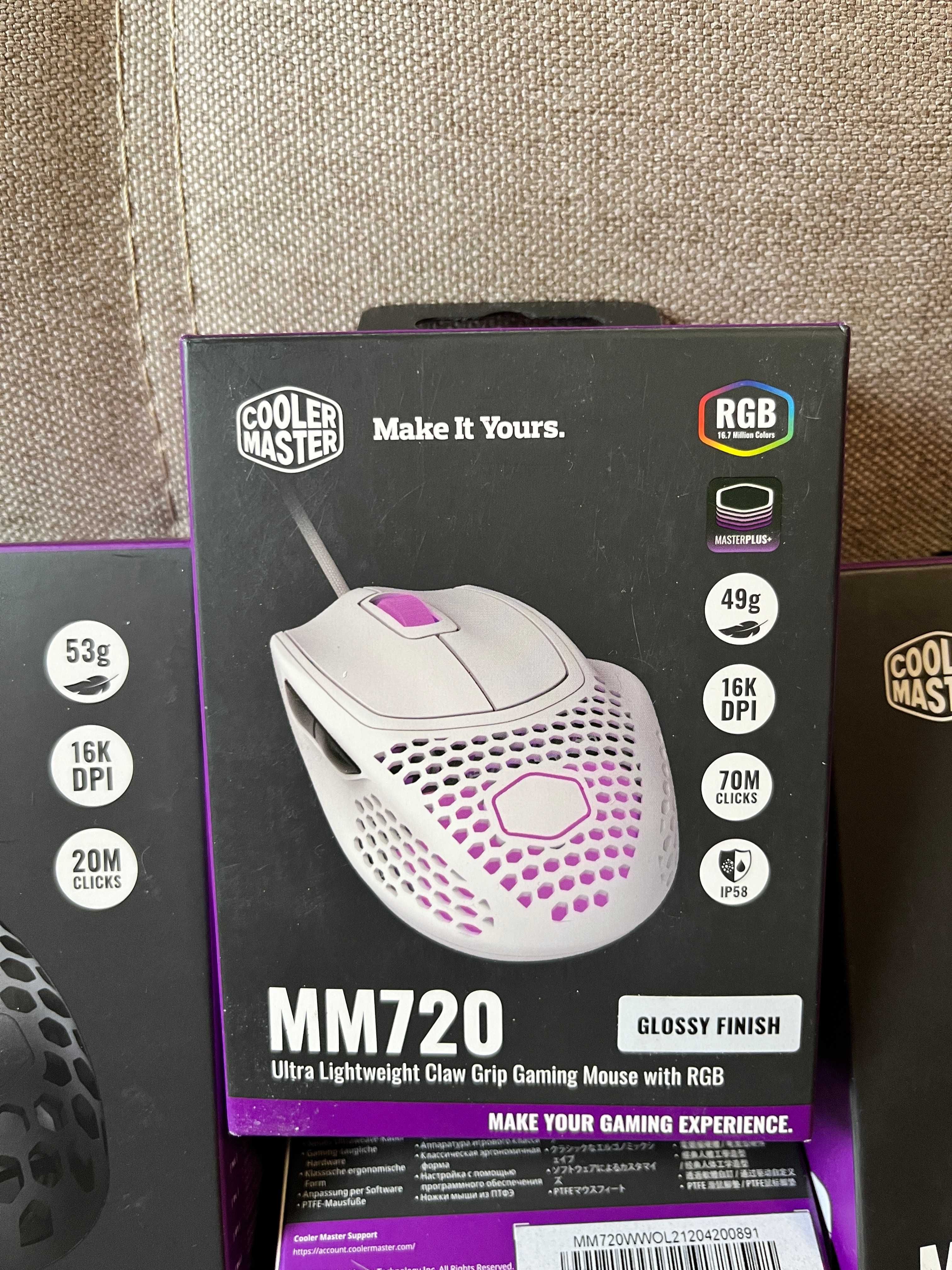 мышки Cooler Master MM710 / MM711 / MM720