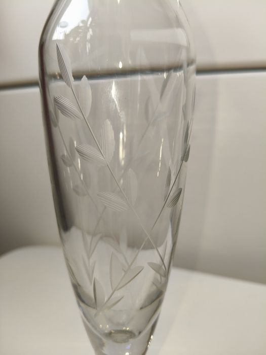 Szklany wazon kwiaty