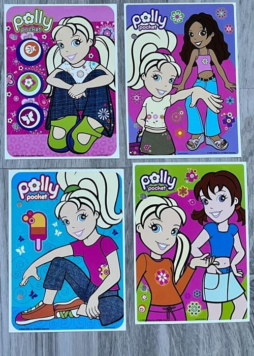 Karteczki kolekcjonerskie Polly Pocket 4 sztukj