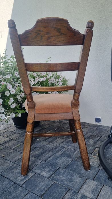 Drewniane klasyczne krzesło 4szt komplet  retro  kuchnia jadalnia