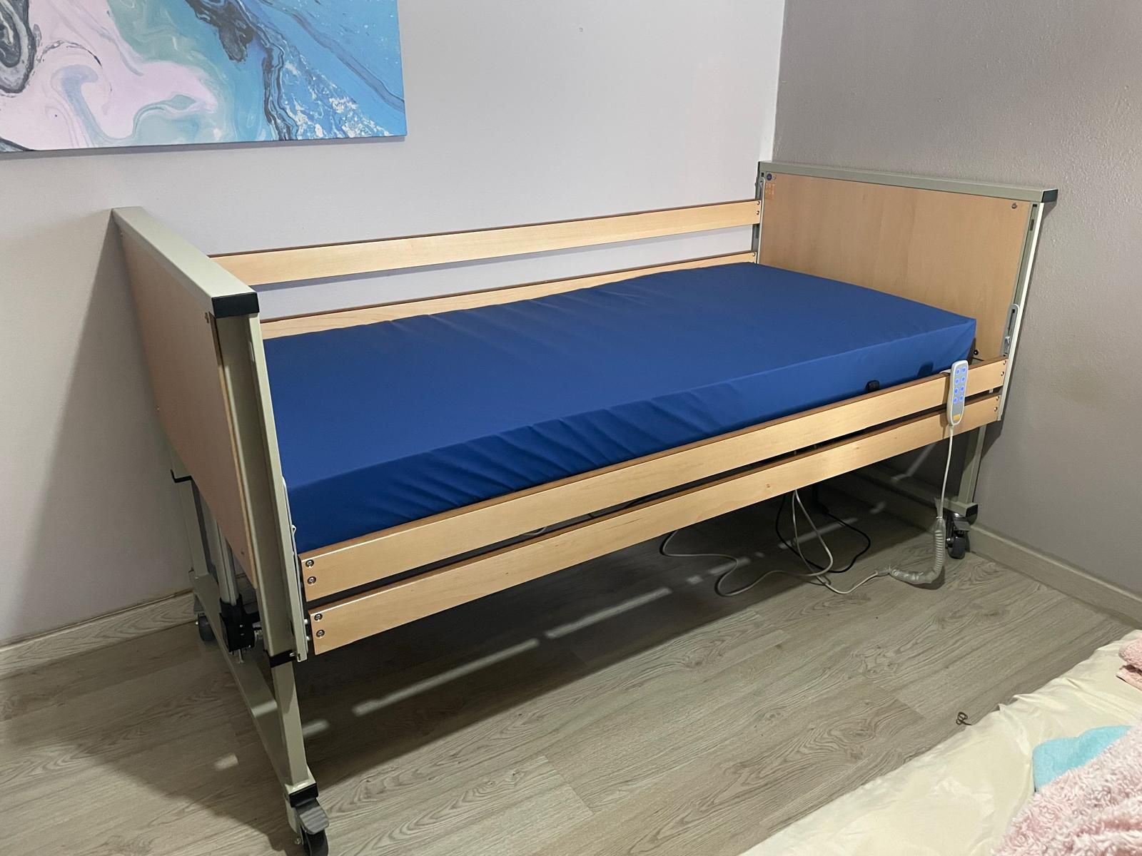 Cama com grades e colchão viscoelastico Orthos