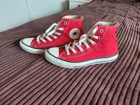 Trampki czerwone converse