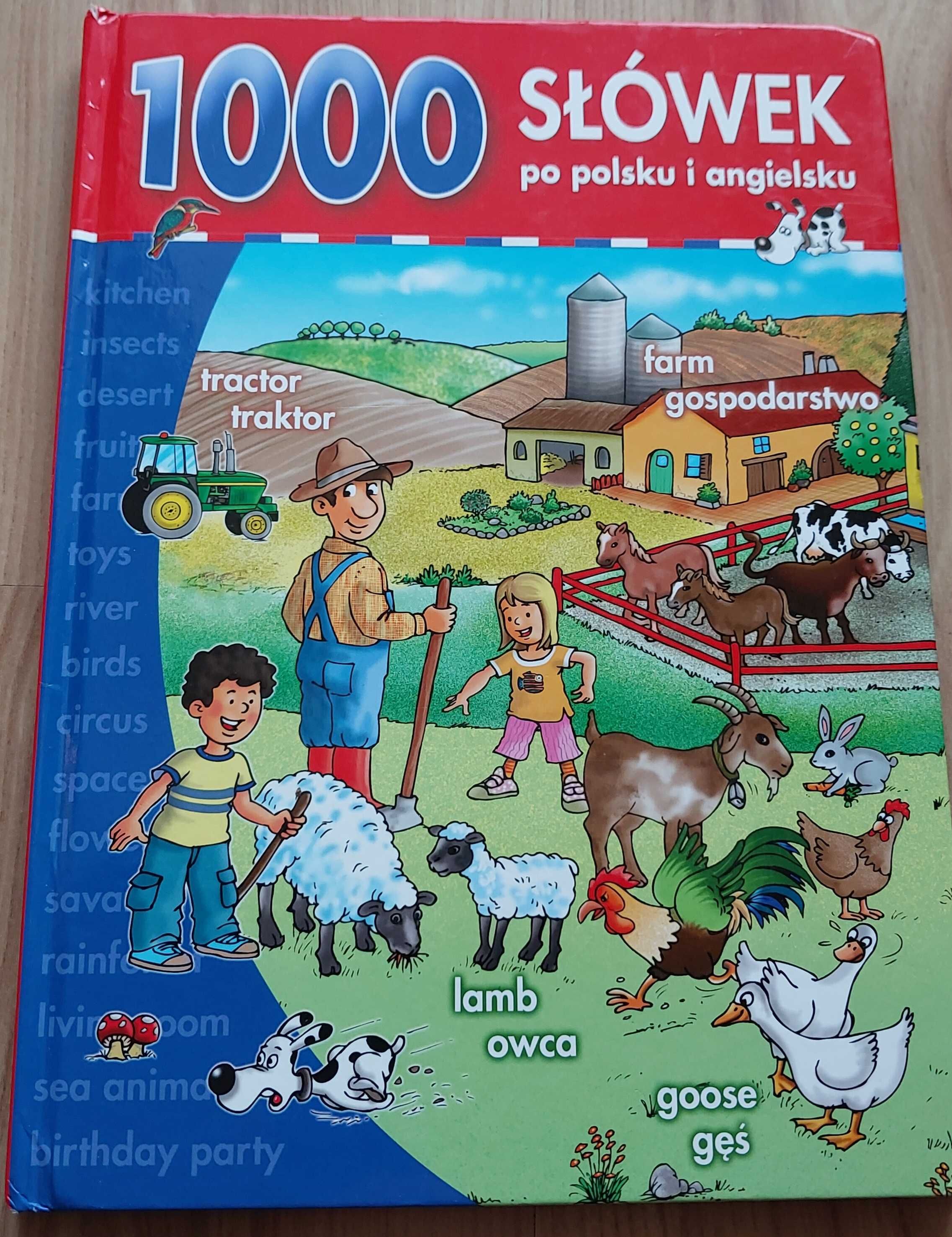 1000 słówek po polsku i angielsku - słownik obrazkowy dla dzieci