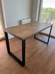 Biurko dębowe 150x70 stalowe nogi