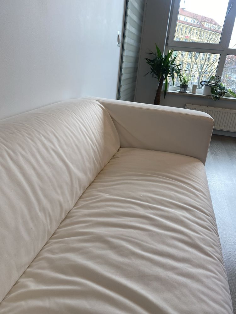 Sofa Klippan biala/ kremowa z idealnym stanie!