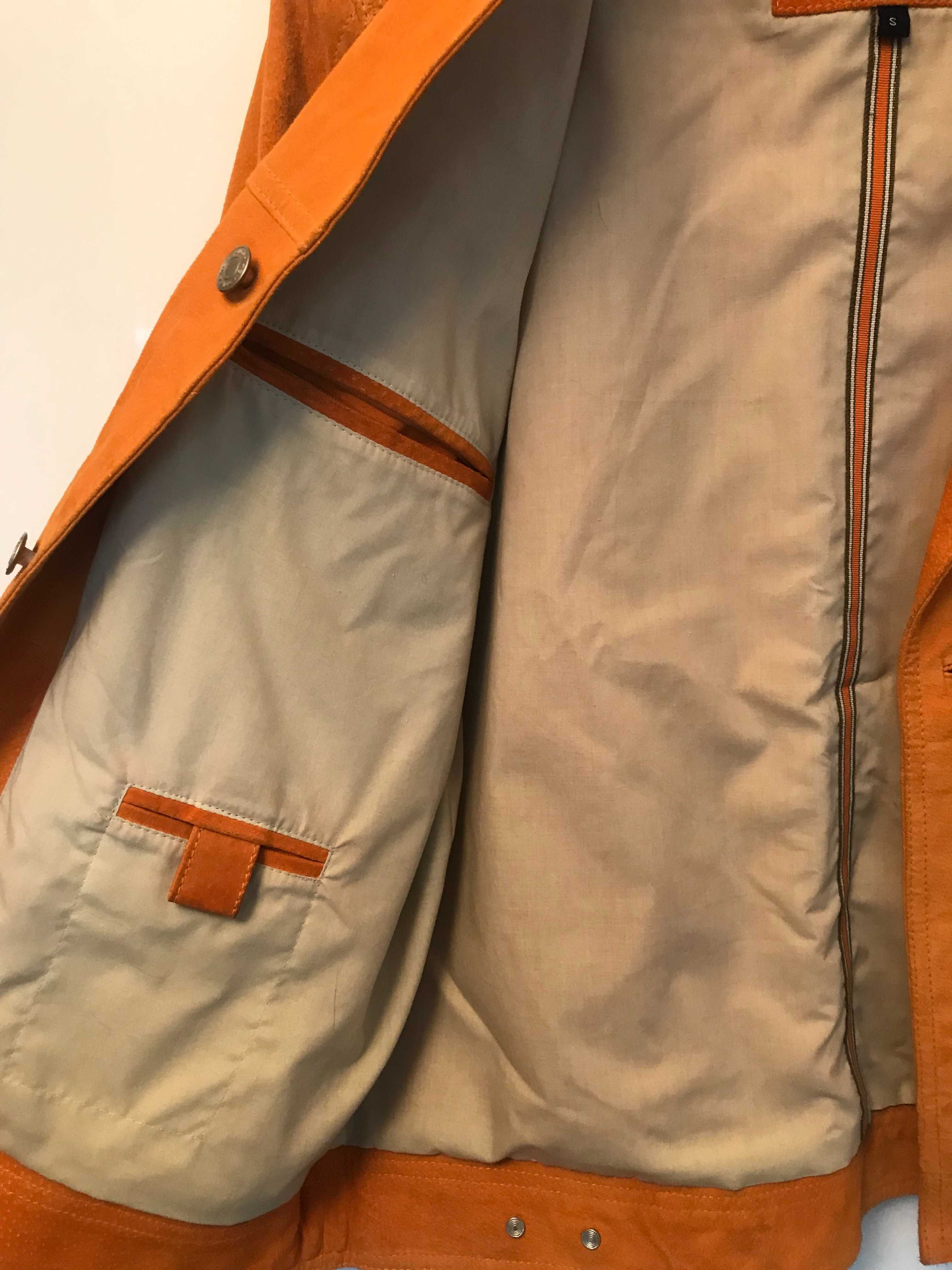 Skórzana kurtka Tom Tailor w kolorze miodowym rozmiar unisex