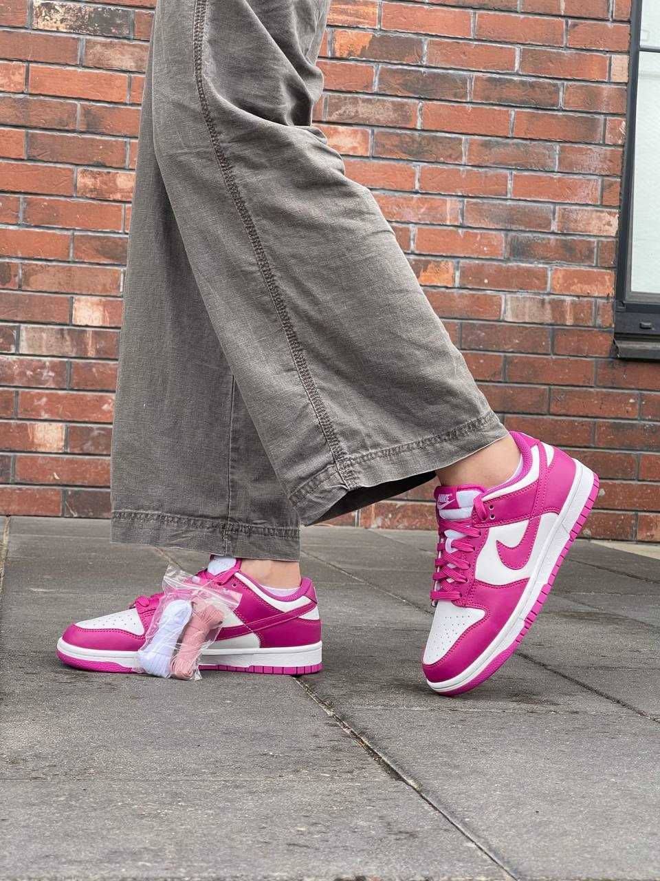 Женские кроссовки Nike Dunk Low Active Fuchsia 36-40 Новинка! Наложка!