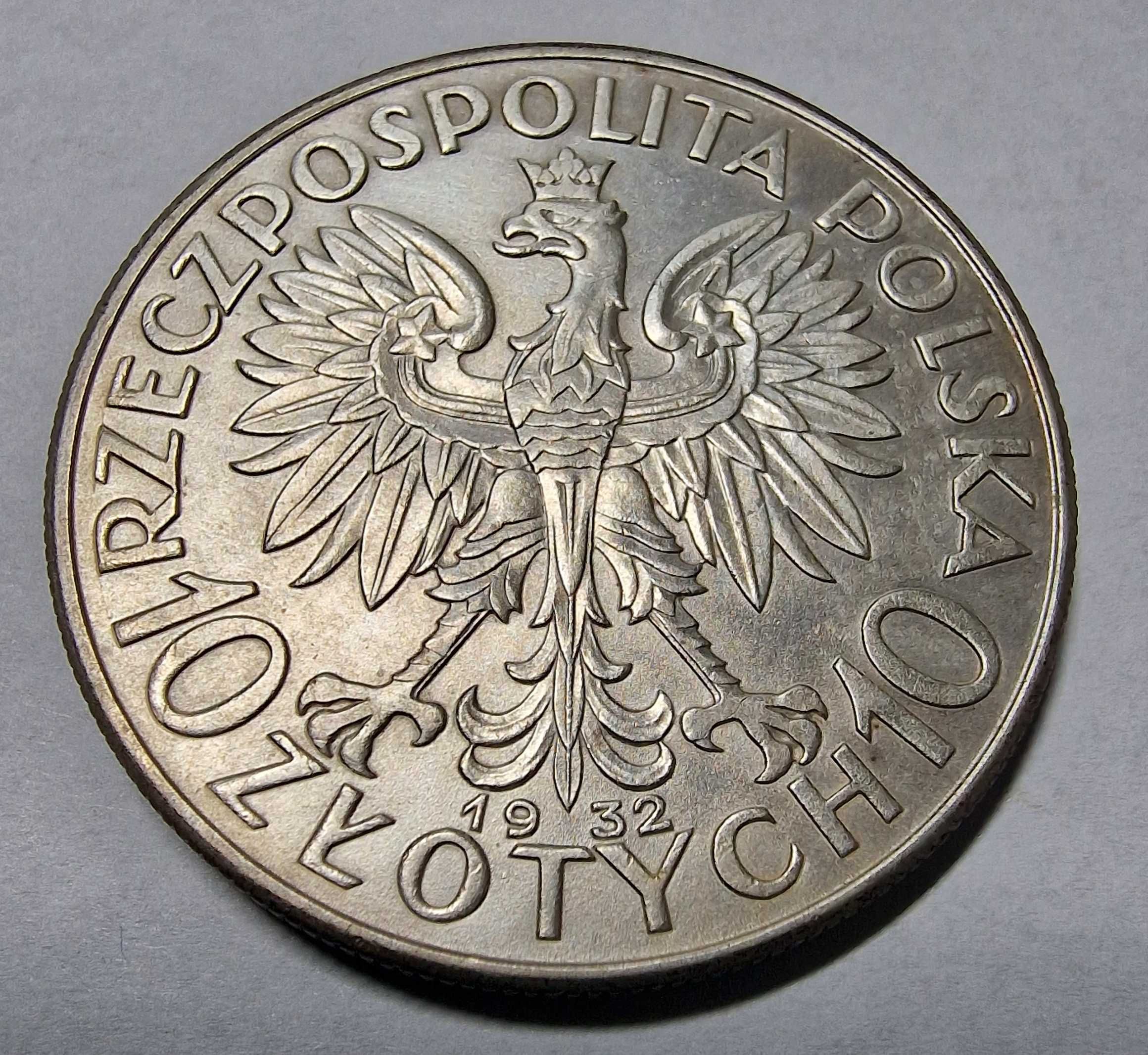 10 zł głowa kobiety bzm 1932