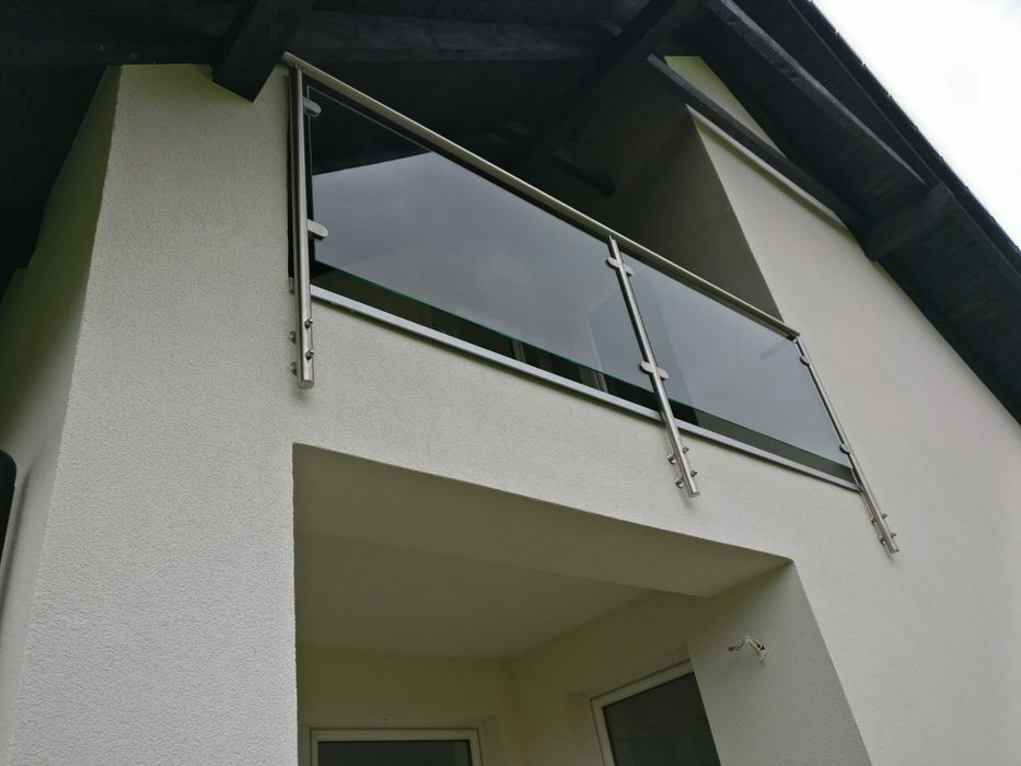 Balustrady nierdzewne,aluminiowe,ze szkłem, poręcze,barierki, szklano