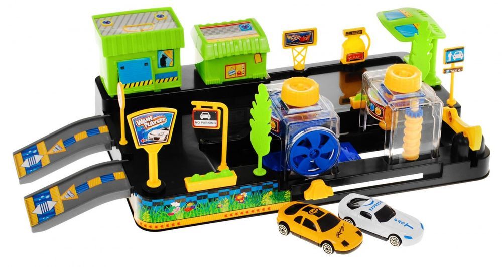 Myjnia Samochodowa Dla Dzieci 3+ Samodzielny Montaż + 2 Auta + Ruchome