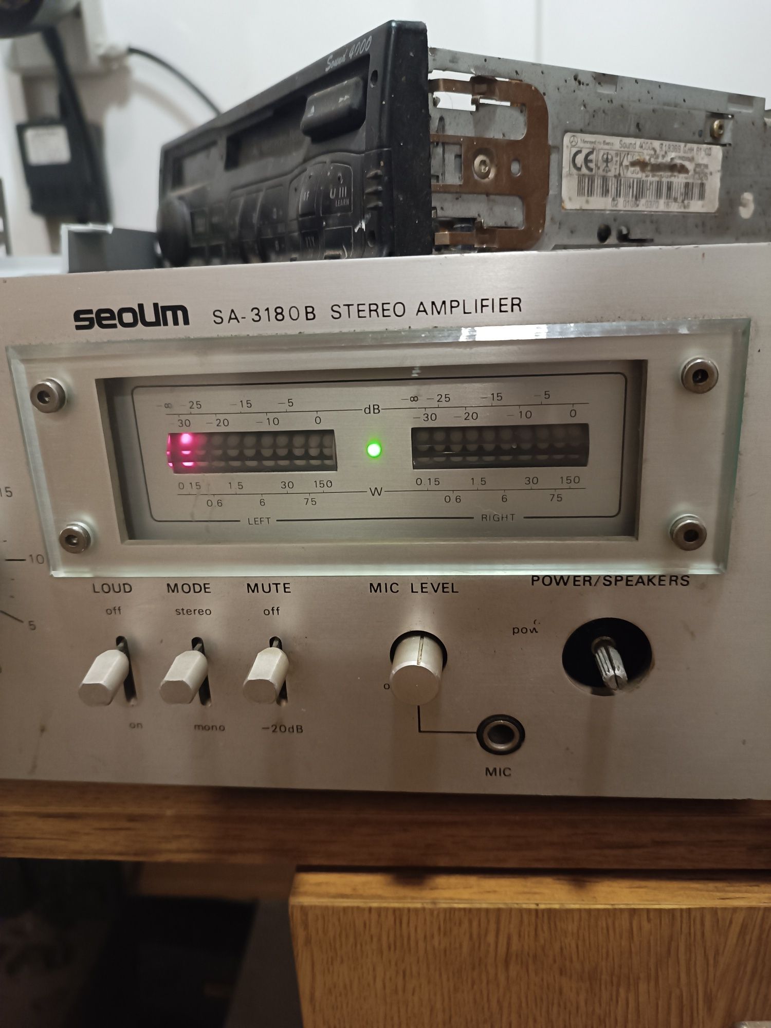 Stary Amplituner SEOUM SA 3182 unikat 1982 r.