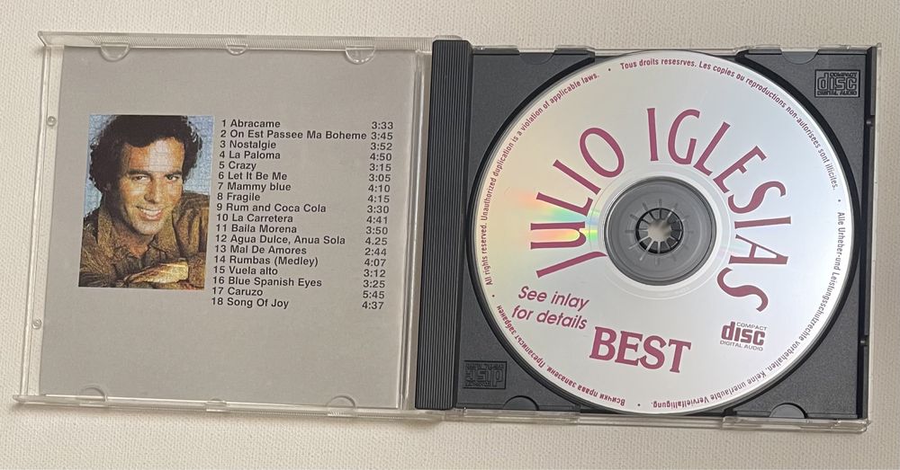 Julio Iglesias the very best of cd