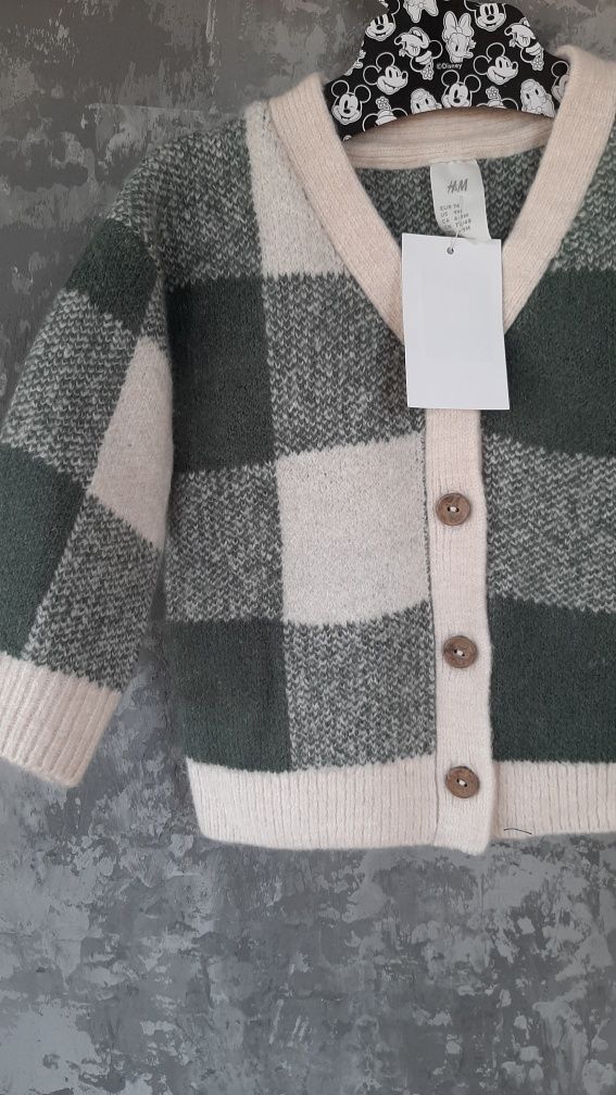 Nowy, gruby sweter oversize H&M, rozm. 74
