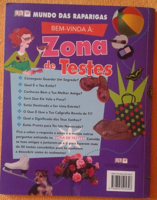 Livro "Zona de Testes" - Mundo das Raparigas
