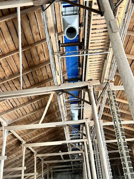 Траспортери скребкові для зерна, галерея для складів та ангарів млинів