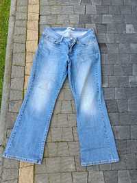 Dzwony spodnie damskie jeansy nowe bez metki