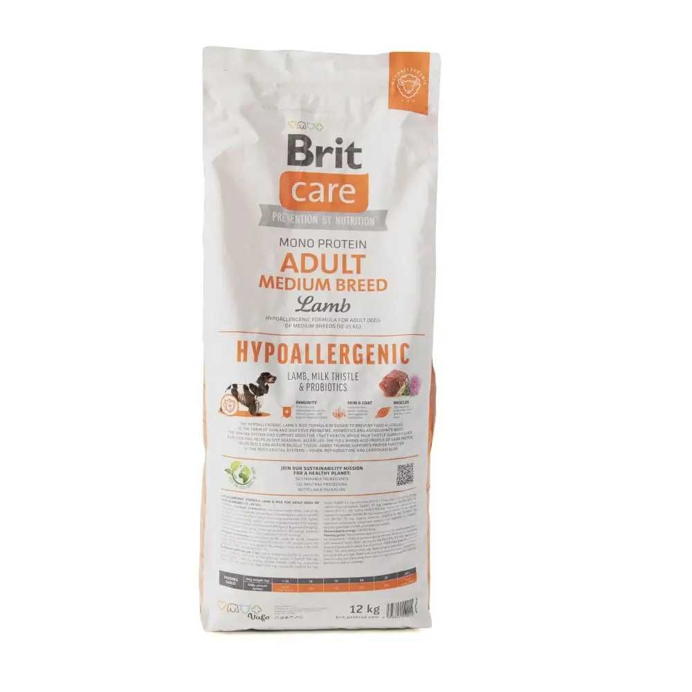 Brit Care Hypoallergenic Adult Medium Breed Lamb & Rice 12 кг - Акция!