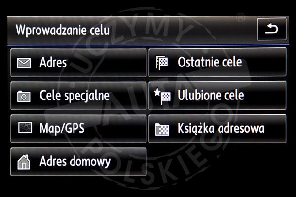 VOLKSWAGEN RNS850 TOUAREG polskie menu lektor mapa