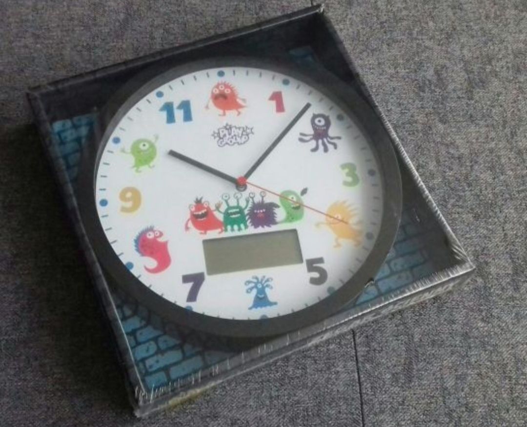 Zegar dla dzieci z termometrem I kalendarzem