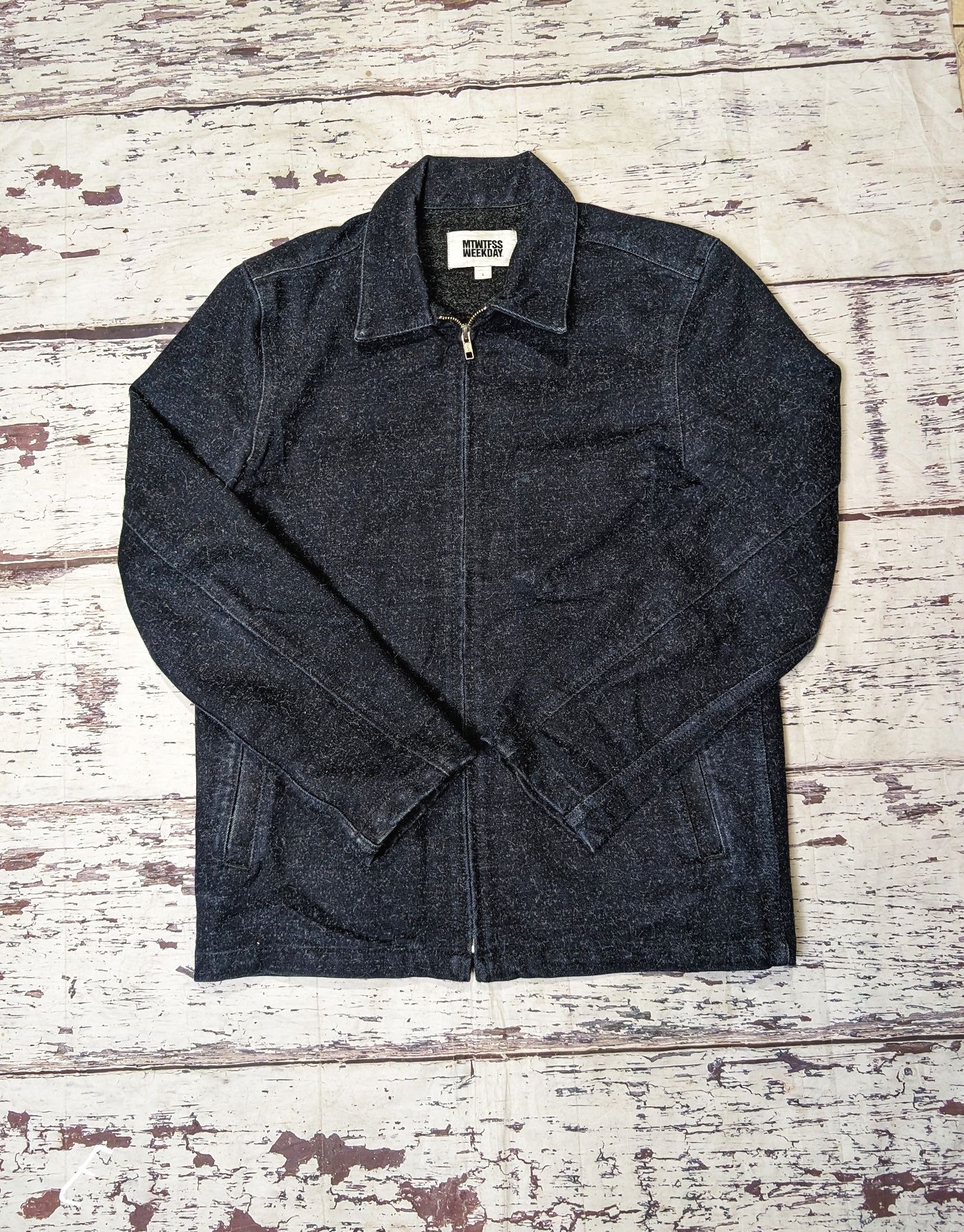 Szara kurtka jeansowa Mtwtfss Weekday multi denim jacket