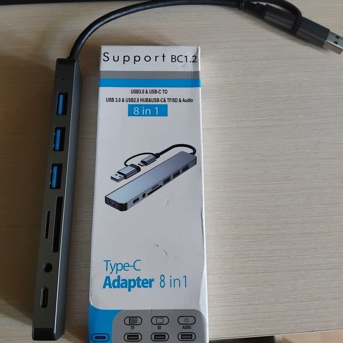 USB HUB With Splitter Card Reader Док станция