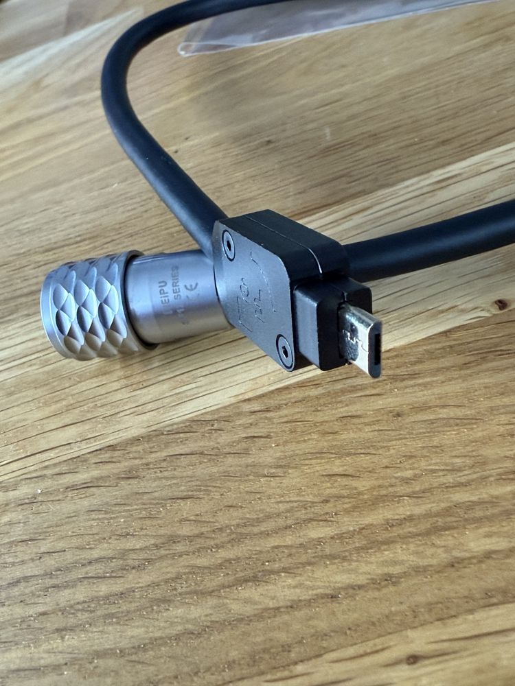 Ferrum Hypsos DC Powering Cable Micro USB mk2 50cm Chord Qutest
