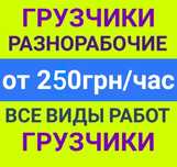 Грузчики от 250грн/час