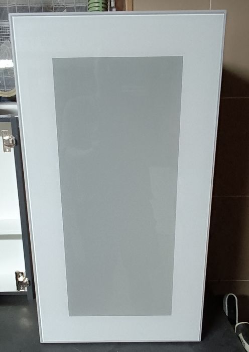 Szafka kuchenna  biała front szklany 72x40