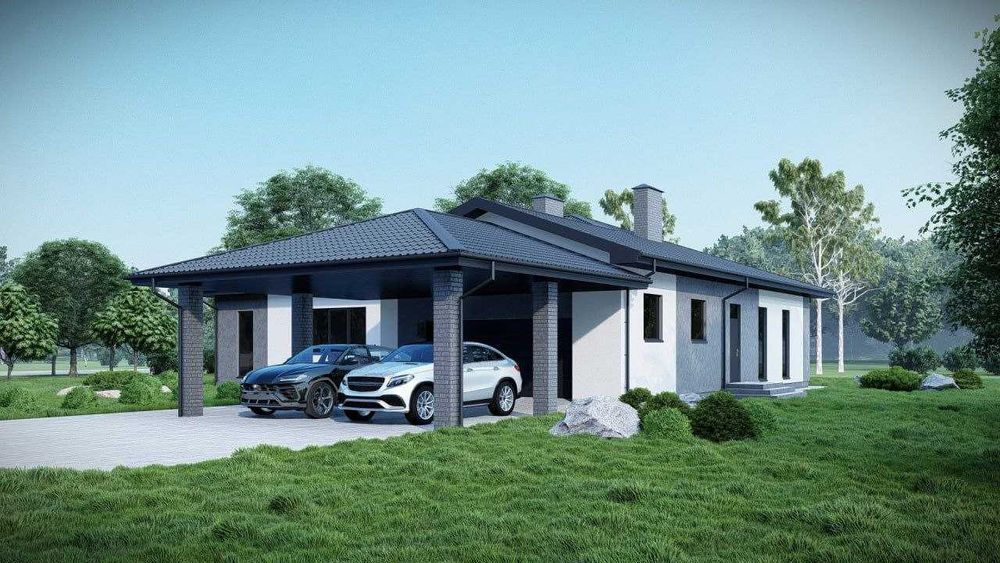 3D візуалізація будинку ВИГІДНО. Ескізний проєкт.Планування.Архітектор