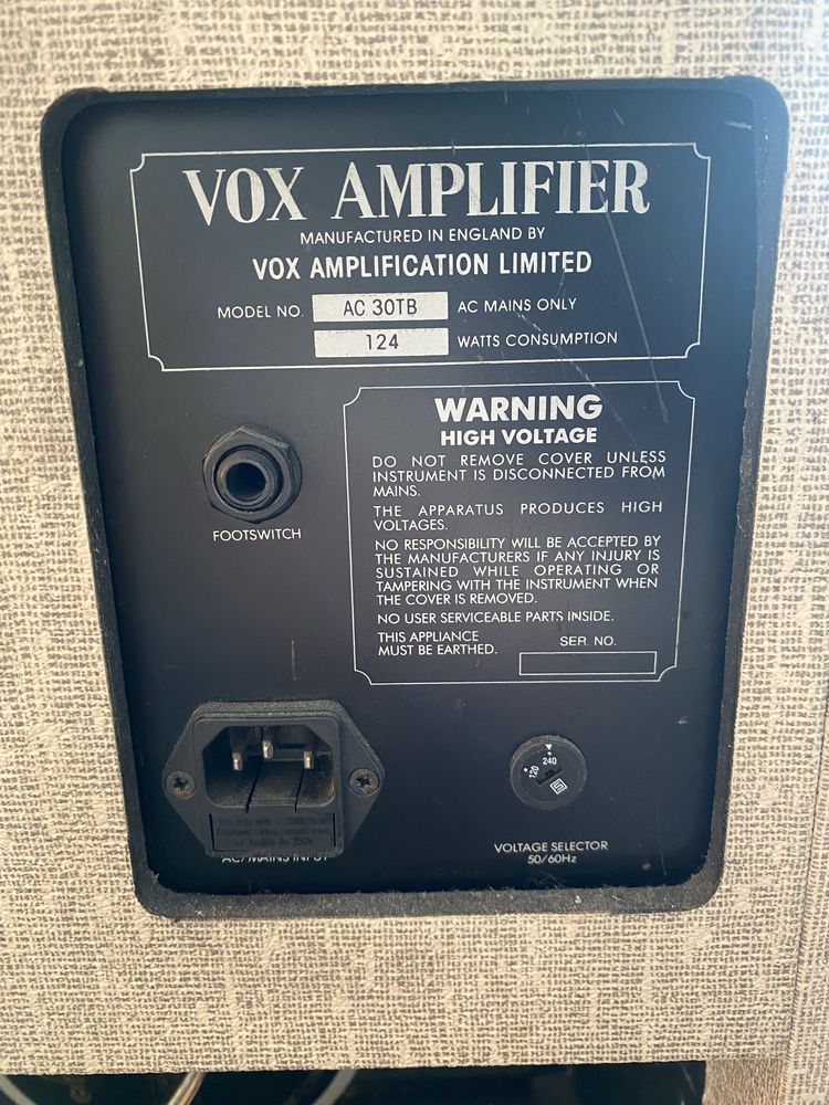 Wzmacniacz VOX AC 30TB lata 90 UNIKAT!