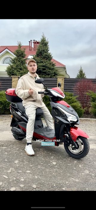 Електроскутер Corso Jogger 1500W, 72V/25Ah — двомісний максіскутер