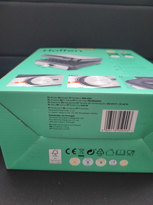 Hoffen Gofrownica 1600W klasyczna dwa gofry