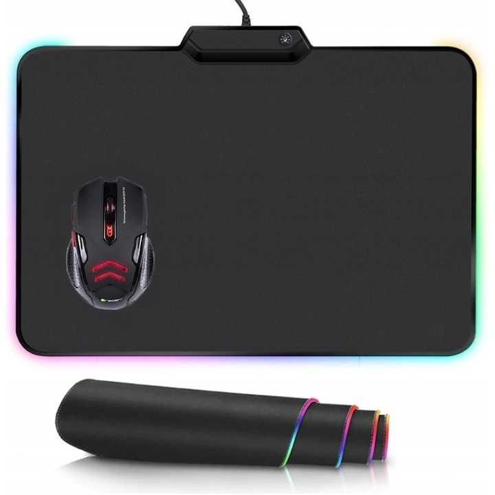 Podkładka pod mysz gamingowa podświetlenie LED RGB * Video-Play