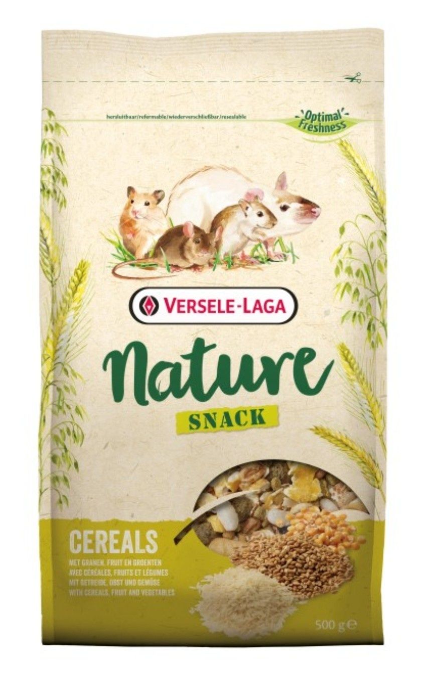Versele Laga Snack Nature Cereals 500g - prażone zboża, owoce i warzyw