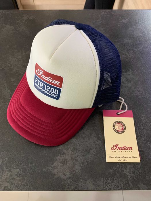 Czapka z daszkiem Indian FTR 1200 - trucker hat miękka nowa oryginalna
