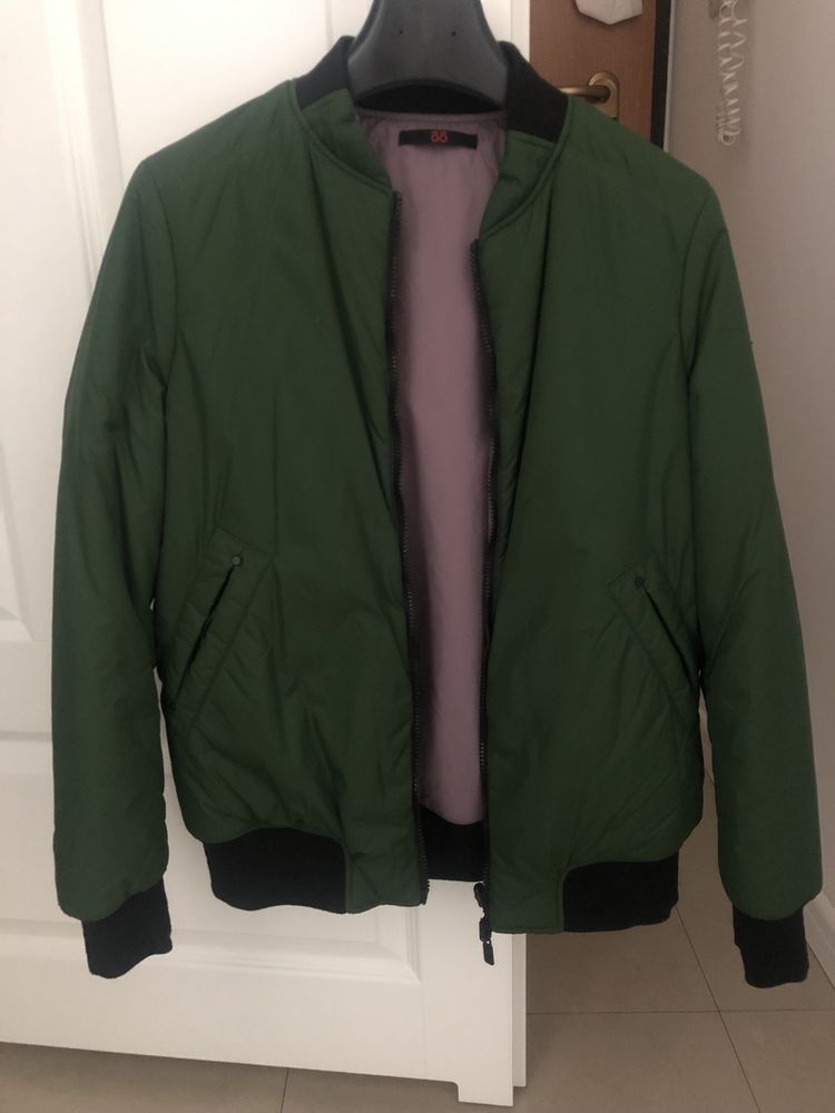 Zara Oof, bomber jacket, bomberka, dwustronna, zieoly, fiolet, S