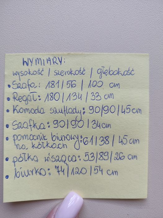 Zestaw mebli w bardzo dobrym stanie