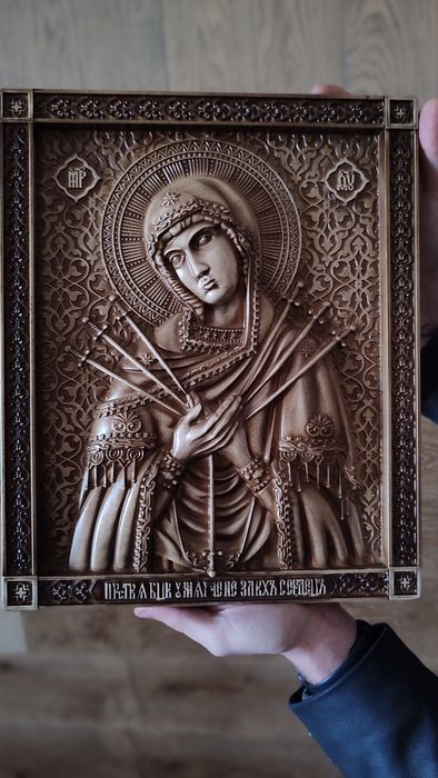 Ікона "Архангел Михаїл", різьблена картина, інші