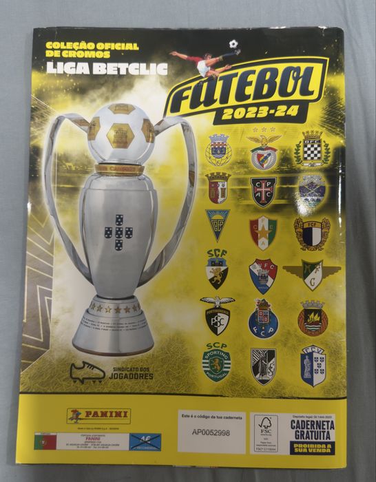 caderneta FUTEBOL 2022-24 LIGA BETCLIC da Panini