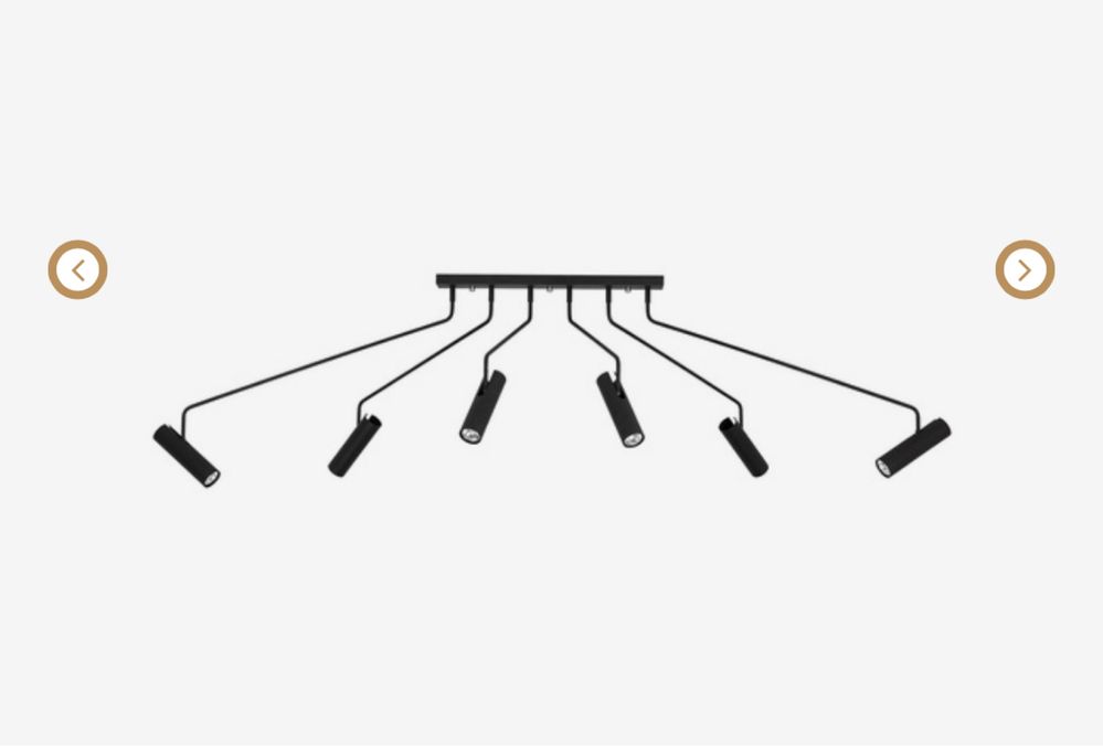 Lampa sufitowa EYE SUPER BLACK VI   Nowodvorski 6 lamp gu10 loft