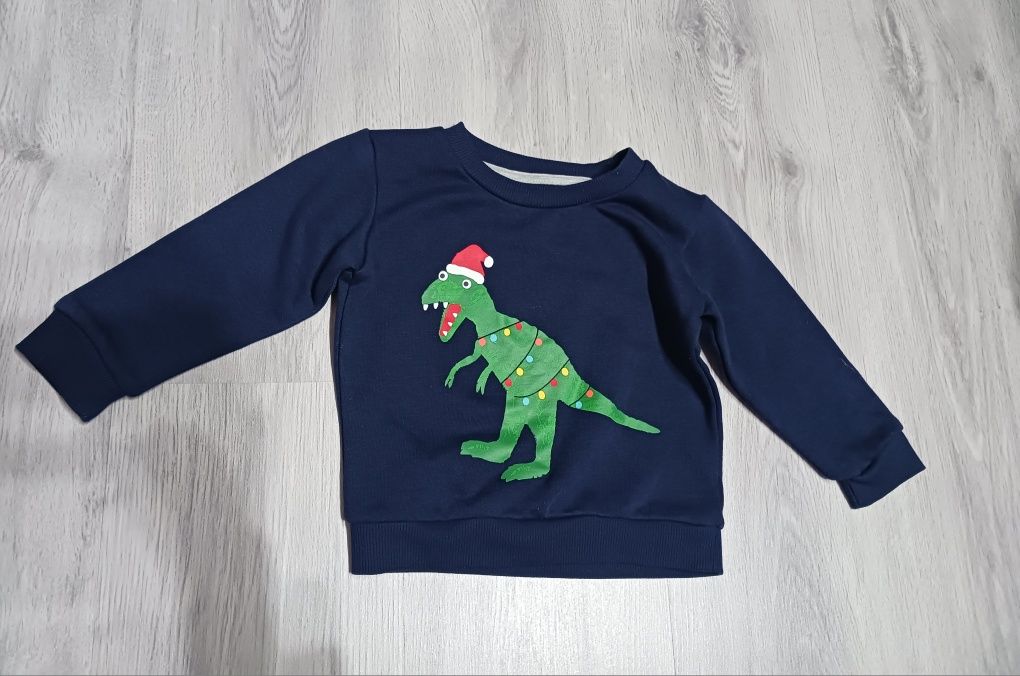 Świąteczna bluza z dinozaurem rozm. 86 / Dunnse Stores