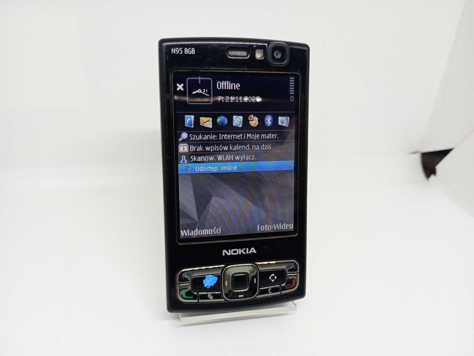 Kultowy Telefon Nokia N95 8GB (Emulator NES, SNES, GB, GBC i więcej)